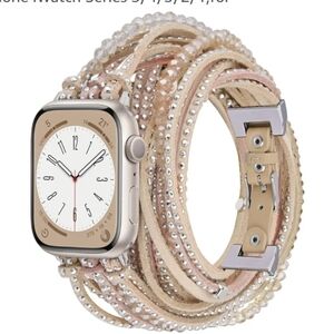 • V-Moro Smart Watch Band Wrap Boho Sparkling Rhinestones, Size S/M, New